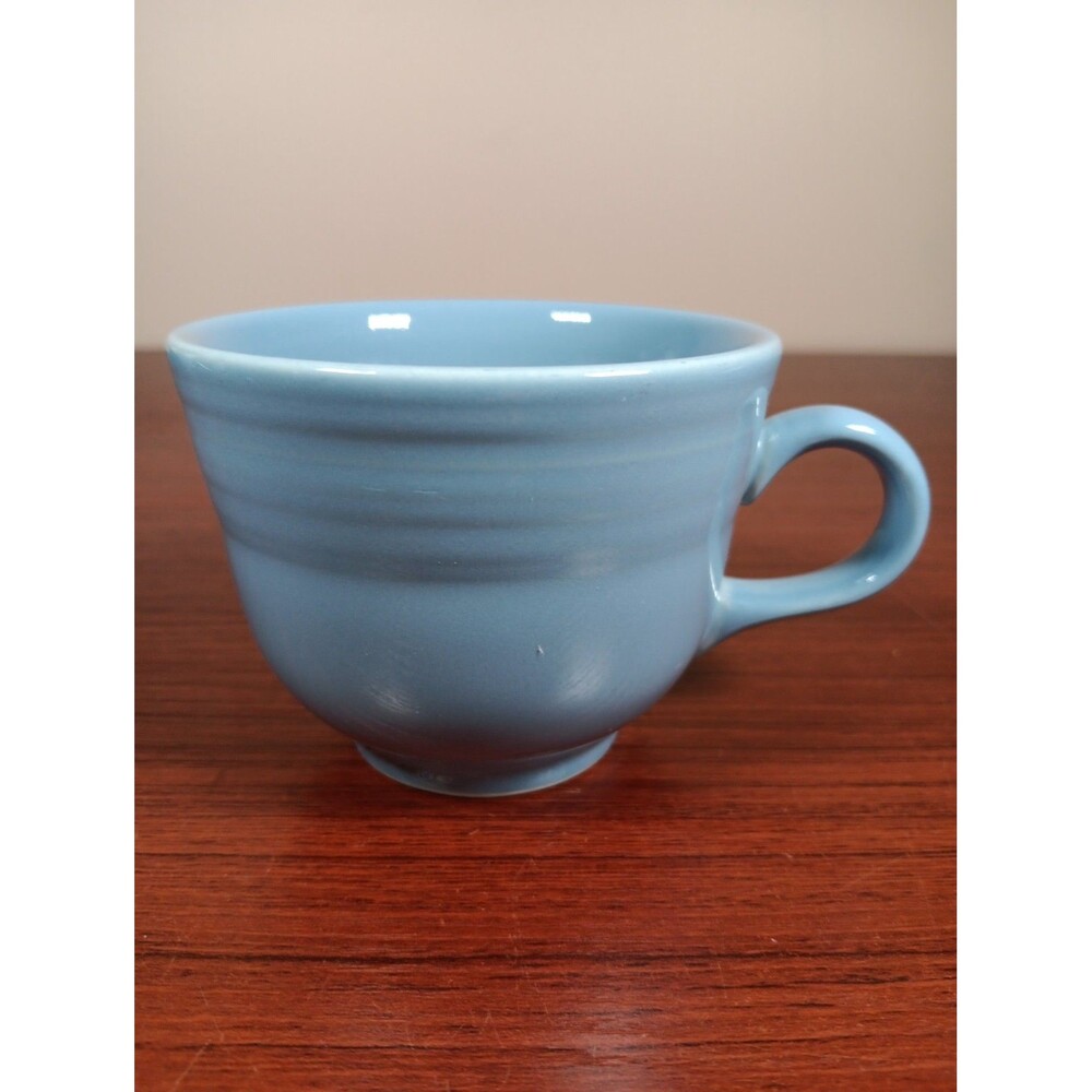 Fiesta Ware Coffee Tea Cup Light Blue 7.75 Ounces Lead Free Homer Laughlin EUC
